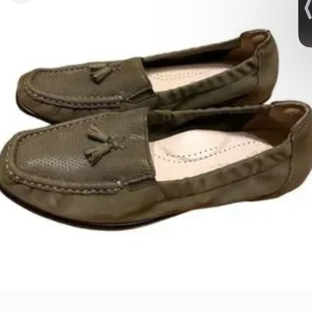 SAS Olive Green Loafers